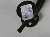 a piece of paper on the handle of a black handle
