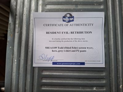 Resident Evil 05 T-shirt gris et pantalon