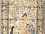 une photo d'un tableau représentant une femme et un homme