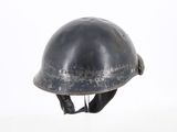 a helmet that is sitting on top of a table
