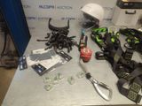 a table that has a bunch of items on it