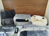 a suitcase that has a stuffed animal inside of it