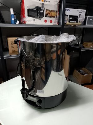 an ice bucket sitting on top of a table