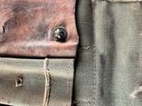 a close up of a piece of cloth with a button on it