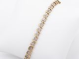 14k yellow gold diamond tennis bracelet