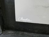 a picture of a black and white picture with a name written on it