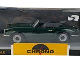 green die cast model of a classic car in a box