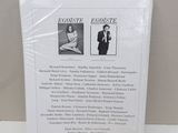 a close up of a basket with a picture of a man and woman on it