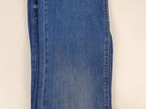 a pair of blue jeans on a white background