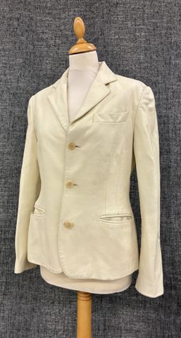 RALPH LAUREN Collection Classics - Veste blazer en cuir beige ult...