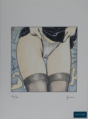 une image représentant le dessin des fesses d'une femme en bas