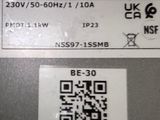 a qr code on the back of the label