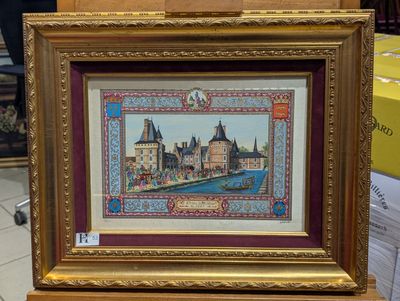 Lithographie sur soie Château de Maintenon - AN 1685 - Numér…