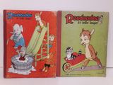 Deux livres pour enfants sont posés sur une surface blanche