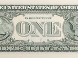the front of a one dollar bill with a picture of a man on it