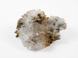 a close up of a cluster of crystals on a white surface