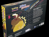 packaging design for a pokemon trading card game with a pikachu