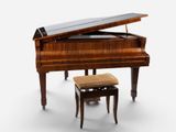 an image of a grand piano with a stool in front of it