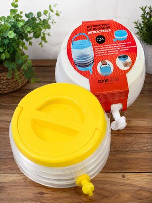 a plastic container with a yellow lid and a plastic container with a yellow lid