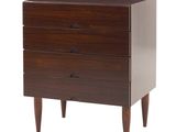 image d'une commode en bois sur fond blanc