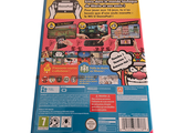 a back cover of a video game with a picture of a bus