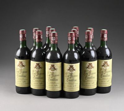 six bouteilles de vin sont alignées dans une rangée