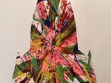 an image of a painting of a butterfly with paint splatters on it