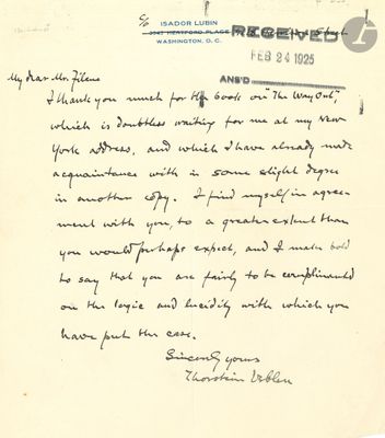 an old handwritten letter from the president of the united states