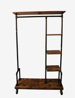 *Etagère en mélaminé aspect bois et structure tubulaire en m…