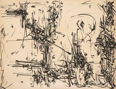 un dessin en noir et blanc sur une feuille de papier