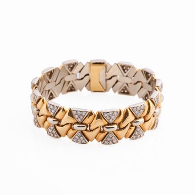 Bracelet en or et diamants, Italie - Photo 1
