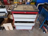an image of a tool cart in a garage