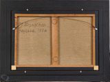 an image of a picture of a wooden frame with writing on it