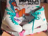 a box with a picture of a girl on roller skates