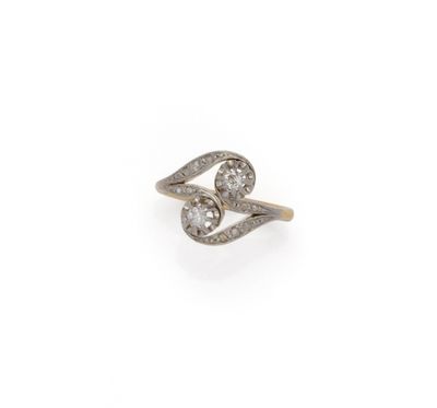 une bague en or et diamant