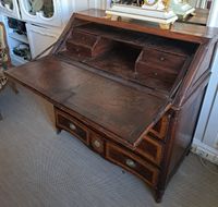 COMMODE SCRIBANNE en bois de placage et marqueterie ouvrant … (photo 3)