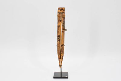 Guimbarde en bambou à décor pyrogravé Mélanésie. Papouasie-N…