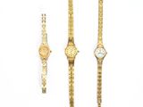 Trois types de montres différents sont présentés sur un fond blanc