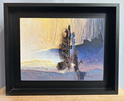 une image d'une image d'une peinture dans un cadre