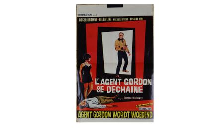Réunion de 2 affiches de "L'agent Gordon se déchaîne" de 196…