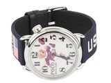 disney mickey mouse watch with blue band and mickey mouse face on the face
