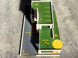 a model of a parking lot with a ramp and a parking lot