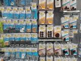 a large display of food in a store for sale