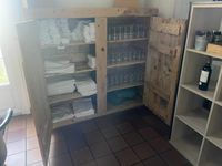 1 placard en bois brut à deux portes (140 x 40 x H140) (non … (photo 2)