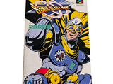 a comic book with a picture of a man riding a motorcycle