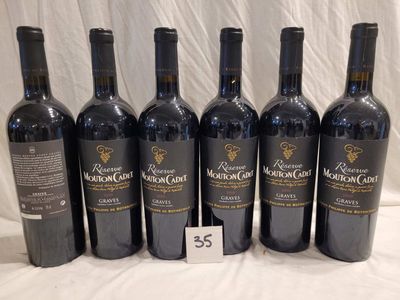 6 bouteilles RESERVE MOUTON CADET 2010 GRAVES.