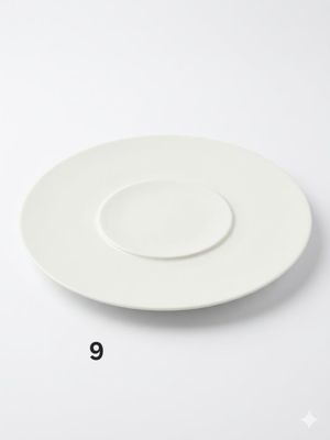 Lot de 21 assiettes grandes plates Blanches VENDUES EN L'ÉTA…