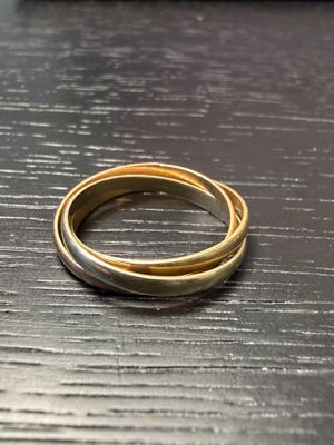 a couple of rings that are sitting on a table