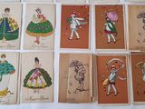 a lot of cards that have pictures of people on them
