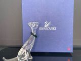 figurine de chat en cristal Swarovski avec son coffret